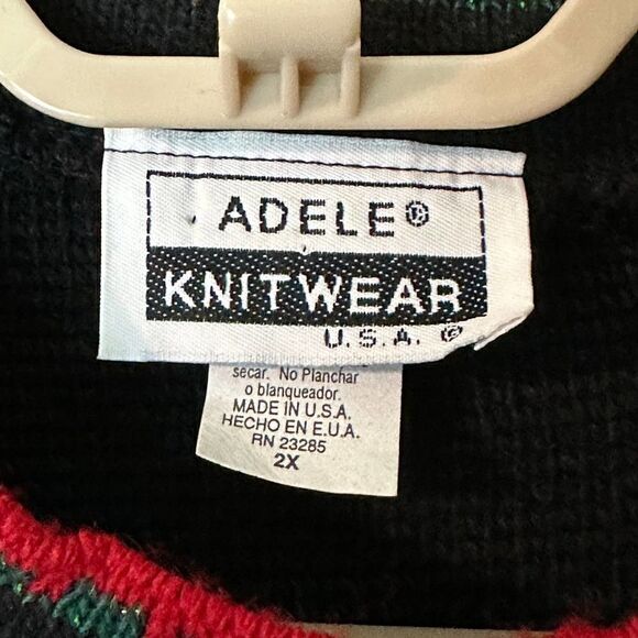 Vintage Adele Knitwear Christmas Sweater Size 2XL - Picture 5 of 8